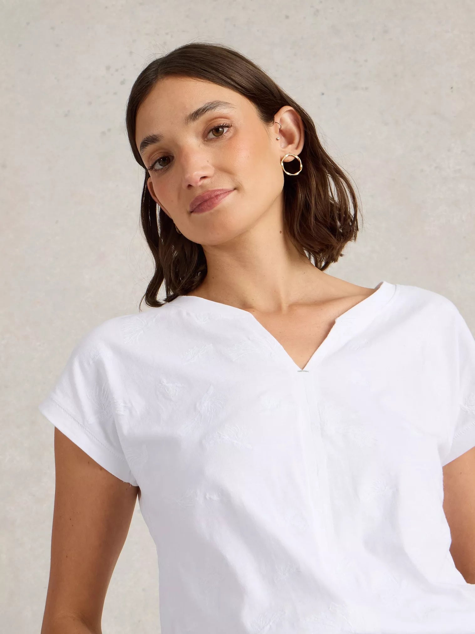 White Stuff Top Nelly Embroidered