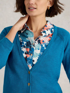 White Stuff Cardigan Naria Linen Blend