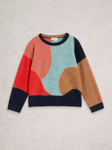 White Stuff Sweater Freya Abstract