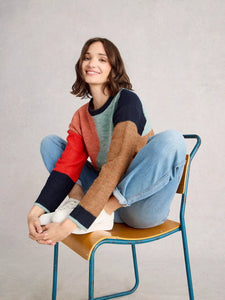 White Stuff Sweater Freya Abstract