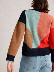 White Stuff Sweater Freya Abstract
