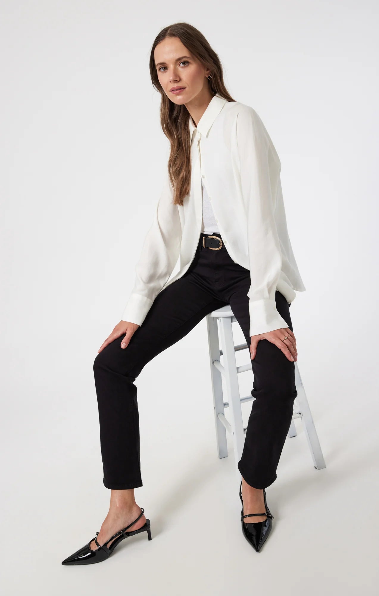 Mavi Jean Kendra Black Feather Blue