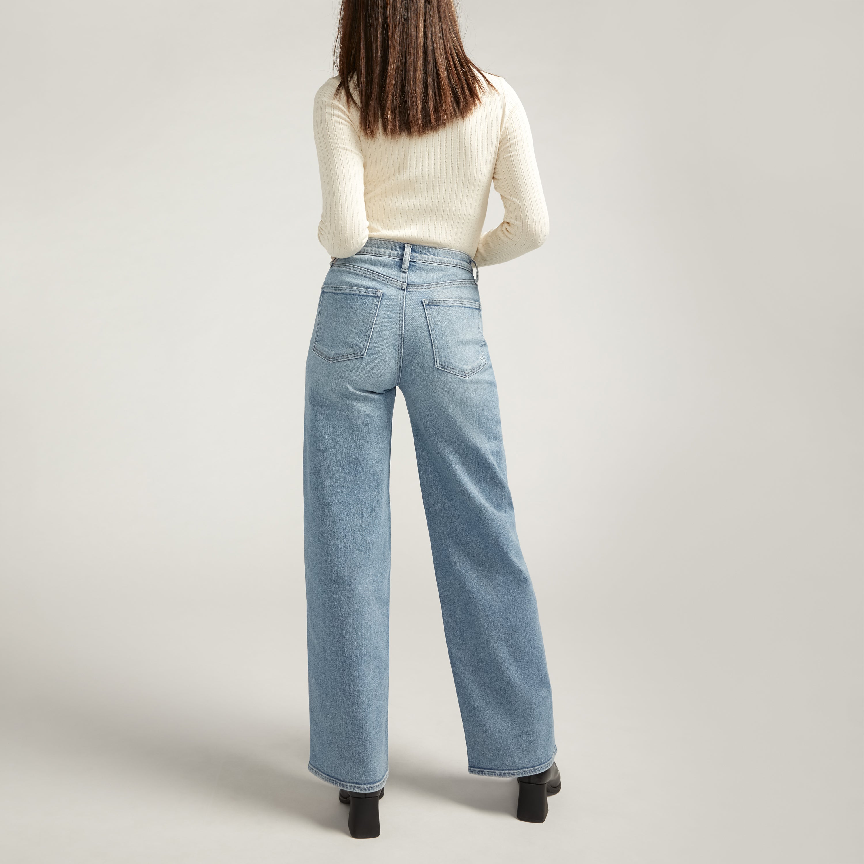 Silver Jean V-Front Wide Leg