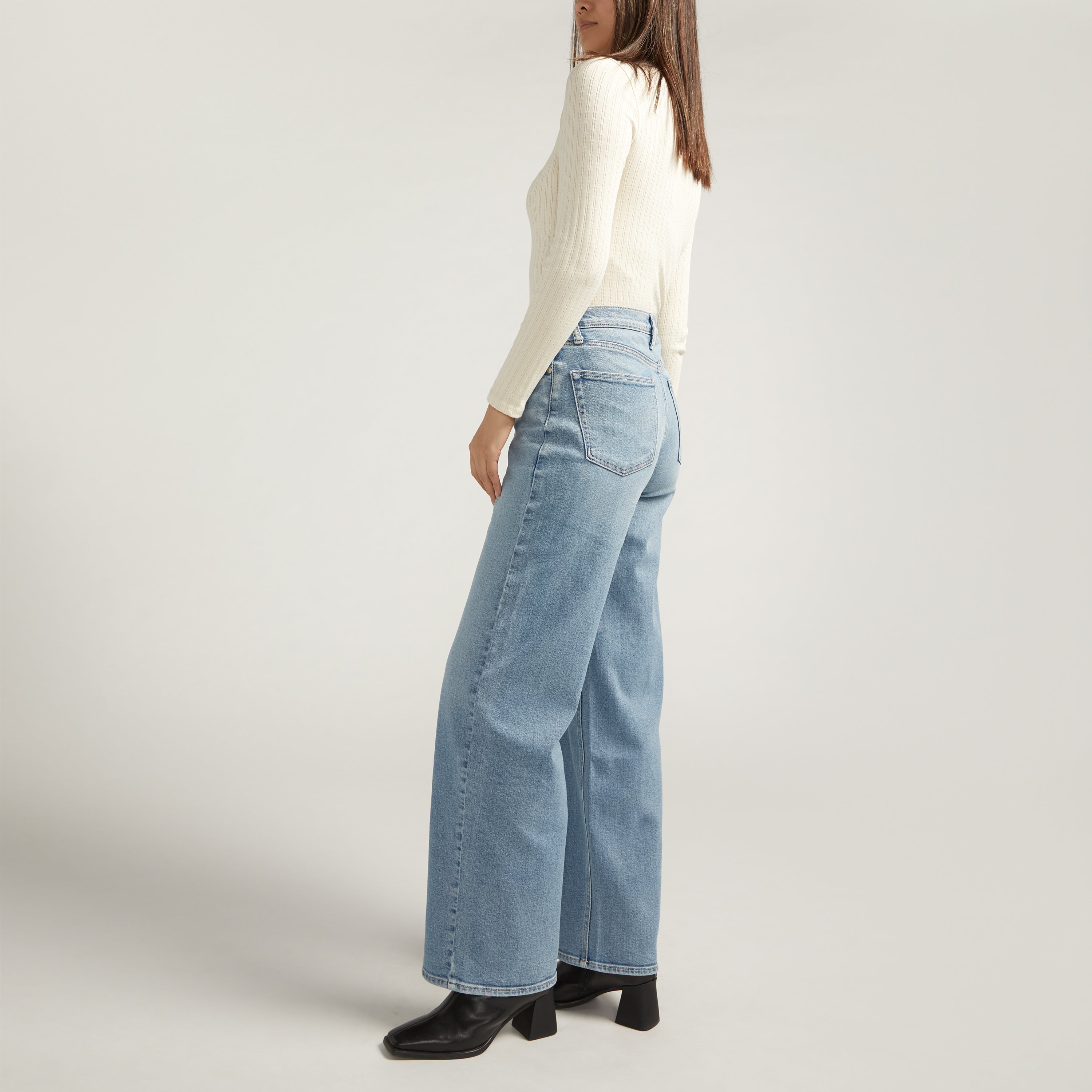 Silver Jean V-Front Wide Leg