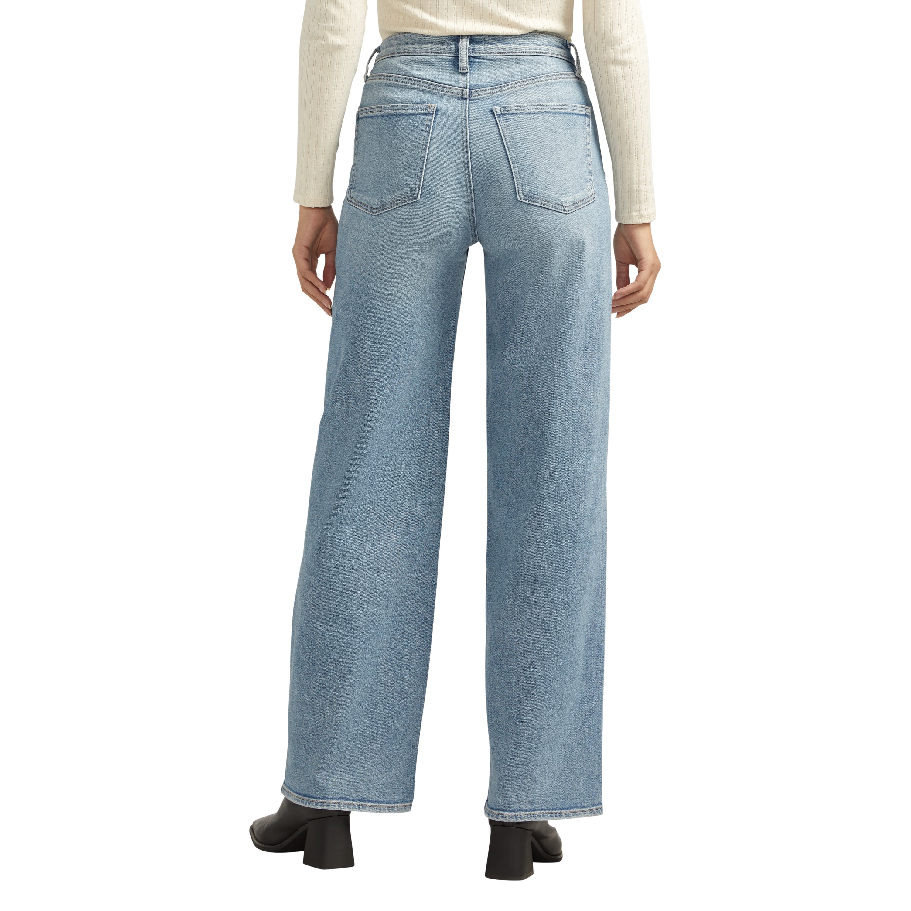 Silver Jean V-Front Wide Leg