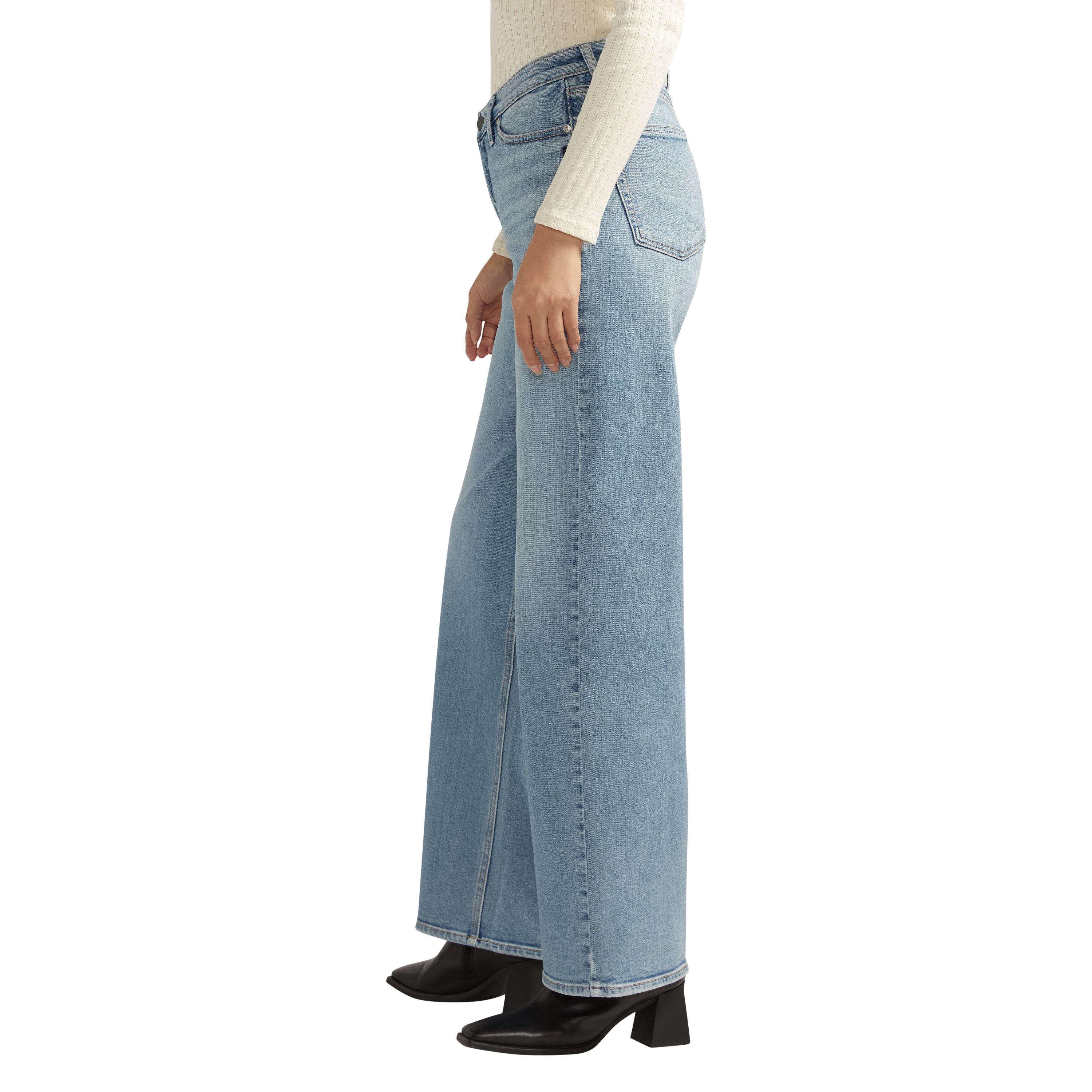 Silver Jean V-Front Wide Leg